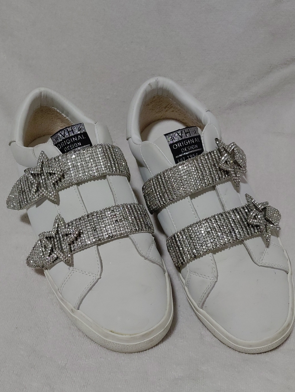 Vintage Havana(VH LMTD 11 34) Gem-Embellished Sneakers with Sparkle Straps